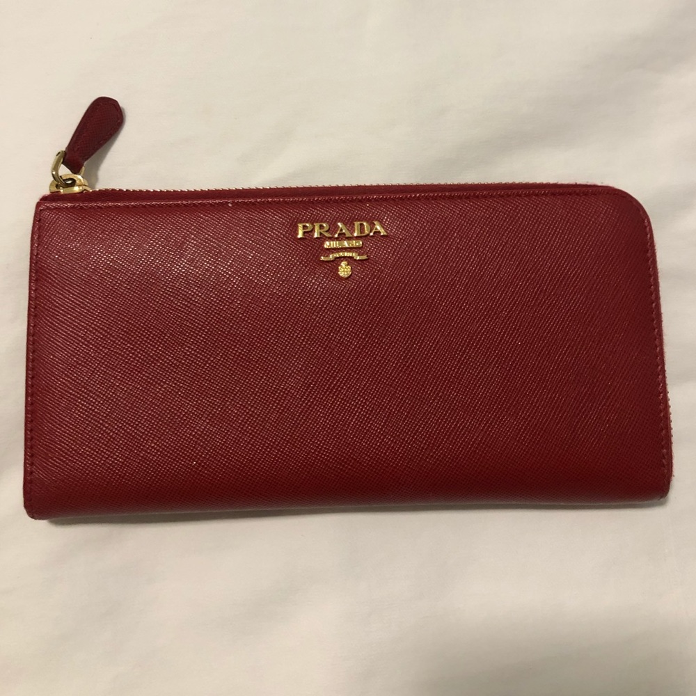 Prada Zip Up Wallet